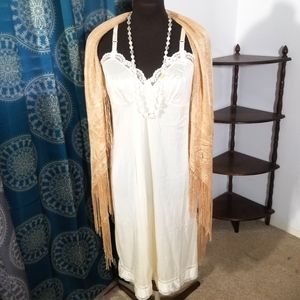 Vintage Slip Dress 34 bust Lace